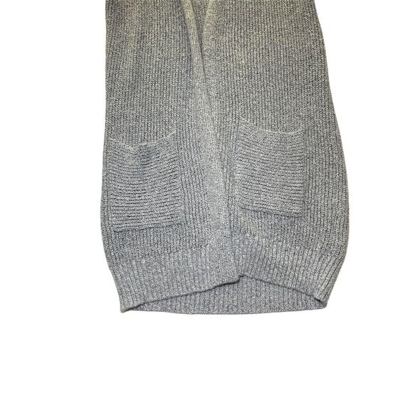 B New York Women's Gray Open Front Cardigan Sweater w/ Pockets M - Picture 7 of 10